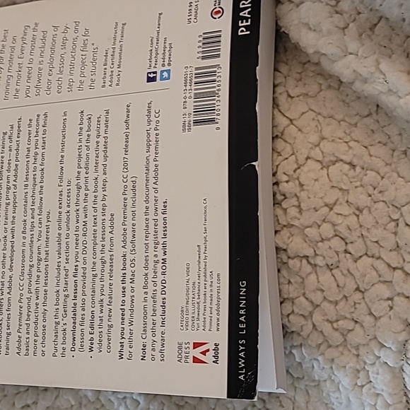New Adobe Premiere Pro CC 2017 release paperback book with CD - Picture 10 of 12